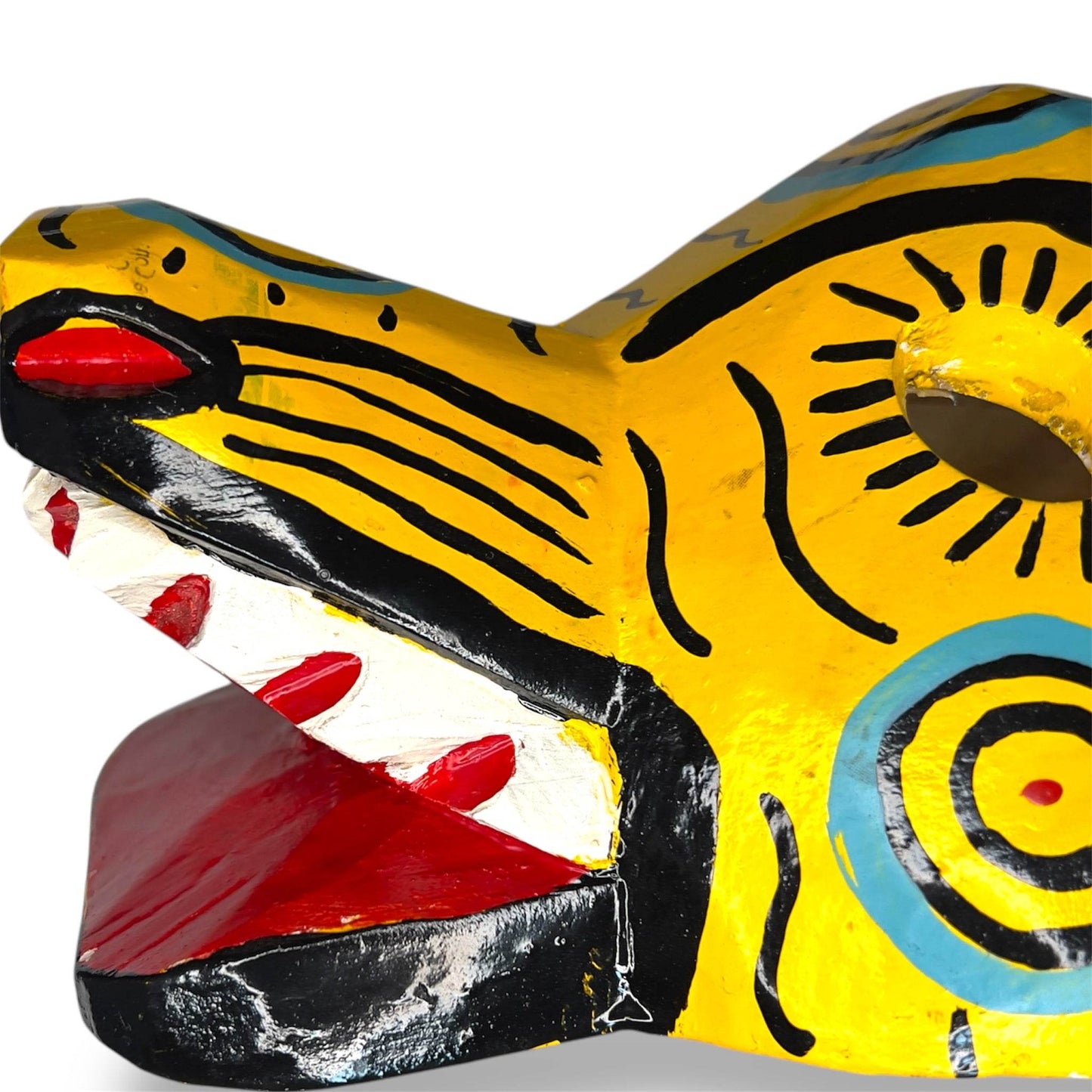 Vintage Guatemalan Jaguar Mask - From The Andes