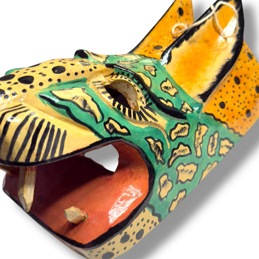 Vintage Guatemalan Jaguar Mask - From The Andes