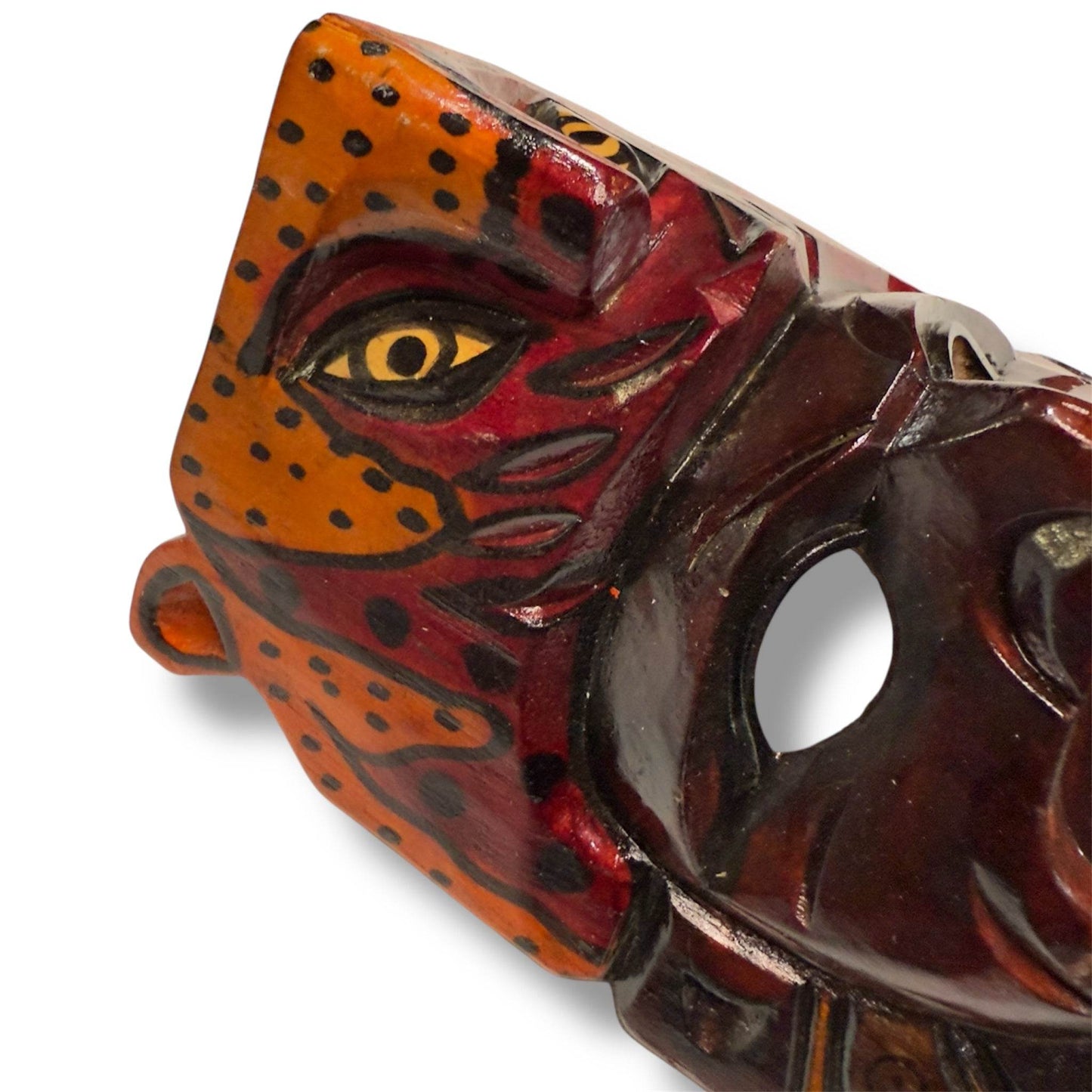 Vintage Guatemalan Jaguar Mask - From The Andes