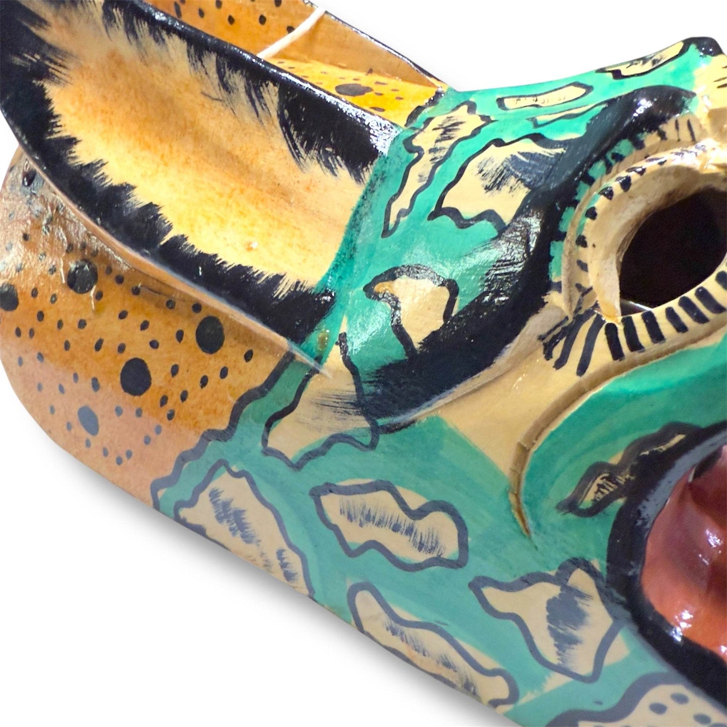 Vintage Guatemalan Jaguar Mask - From The Andes