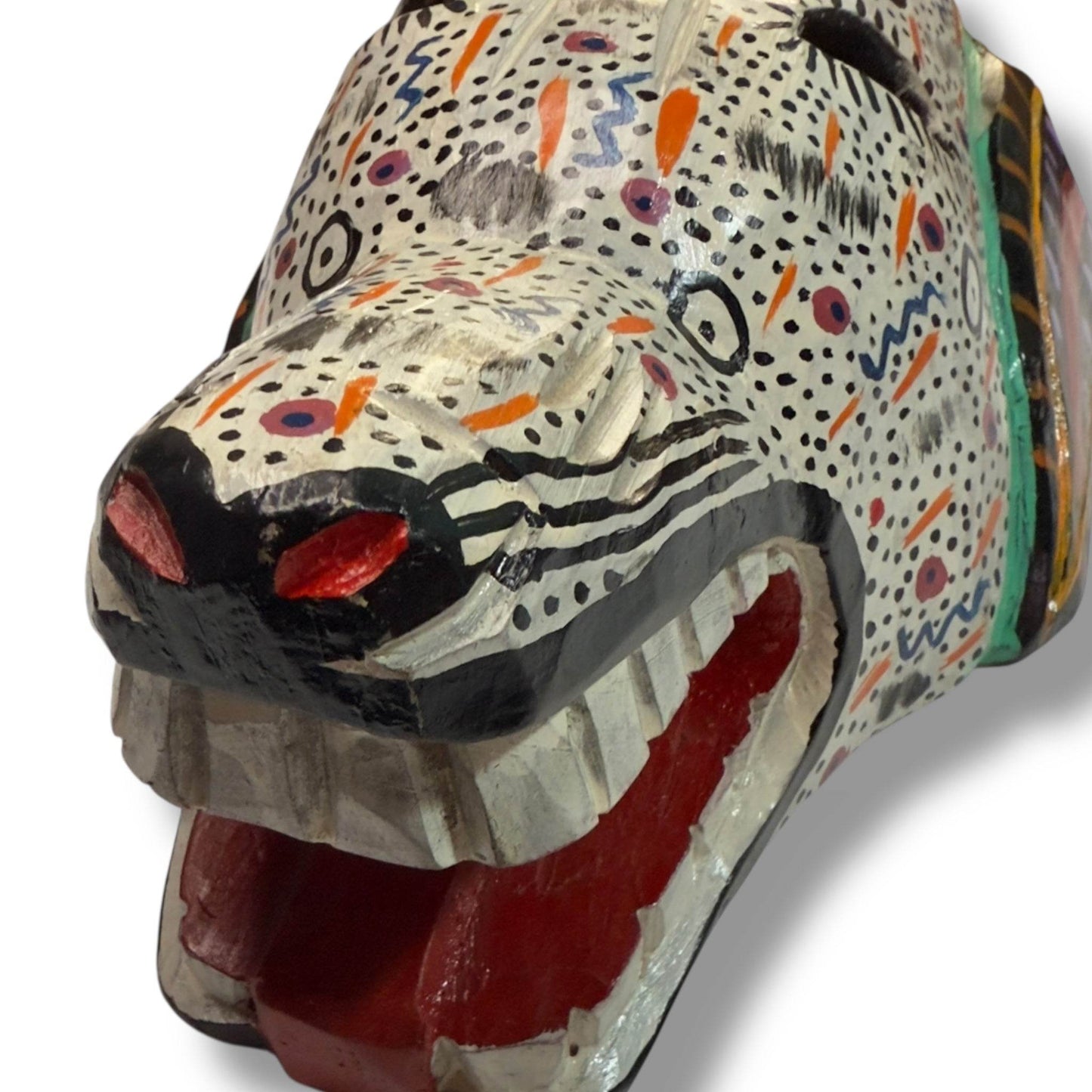Vintage Guatemalan Laughing Dog Mask - From The Andes