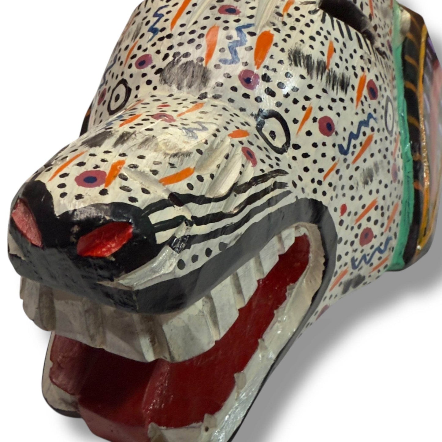 Vintage Guatemalan Laughing Dog Mask - From The Andes