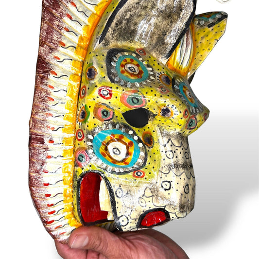 Vintage Guatemalan Lion Mask - From The Andes