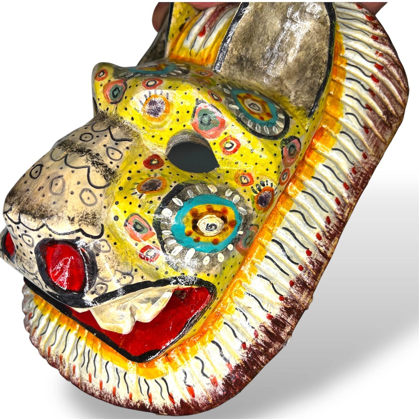Vintage Guatemalan Lion Mask - From The Andes