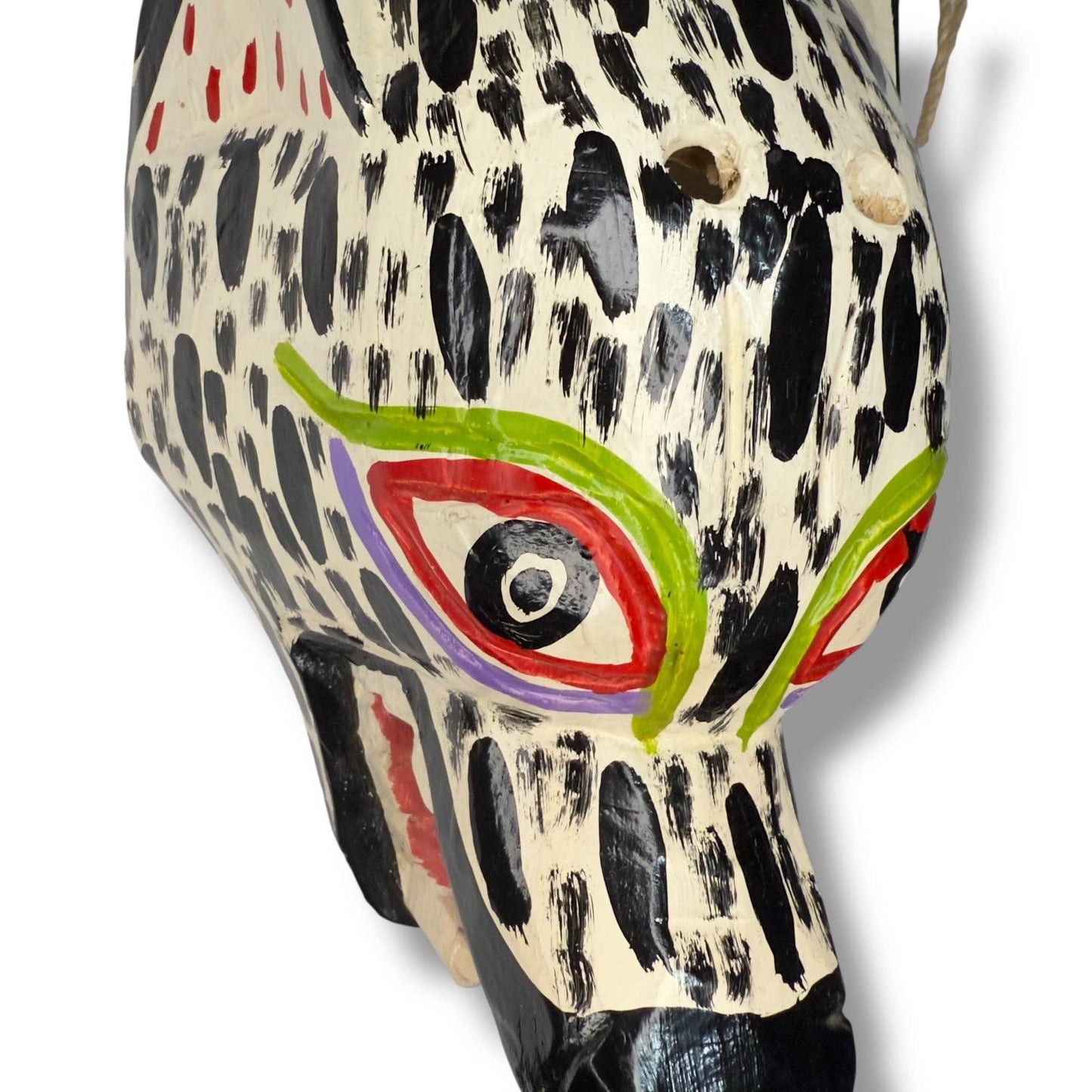Vintage Guatemalan Wild Dog Mask - From The Andes