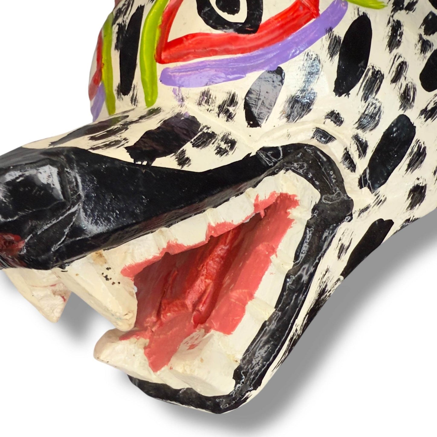 Vintage Guatemalan Wild Dog Mask - From The Andes