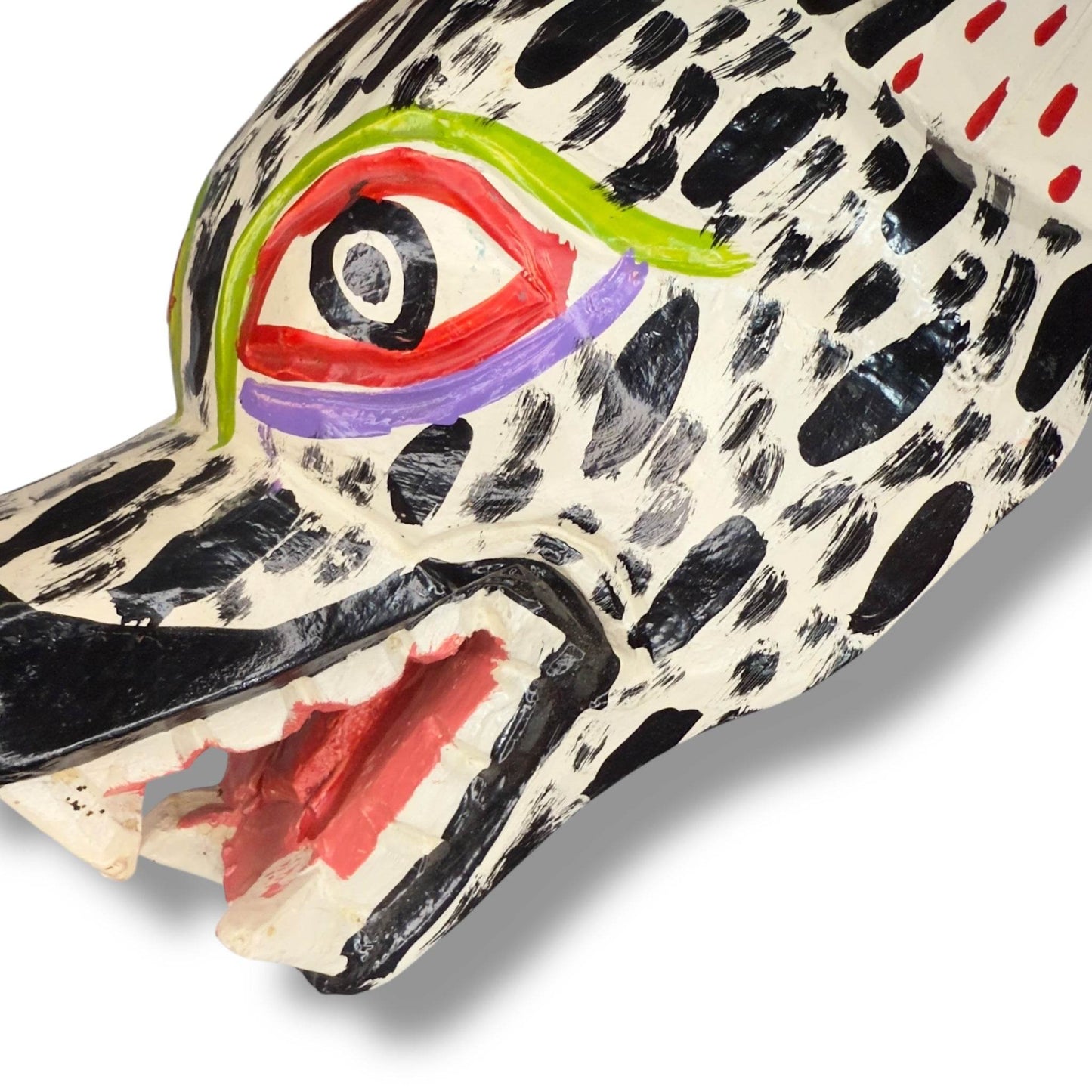 Vintage Guatemalan Wild Dog Mask - From The Andes