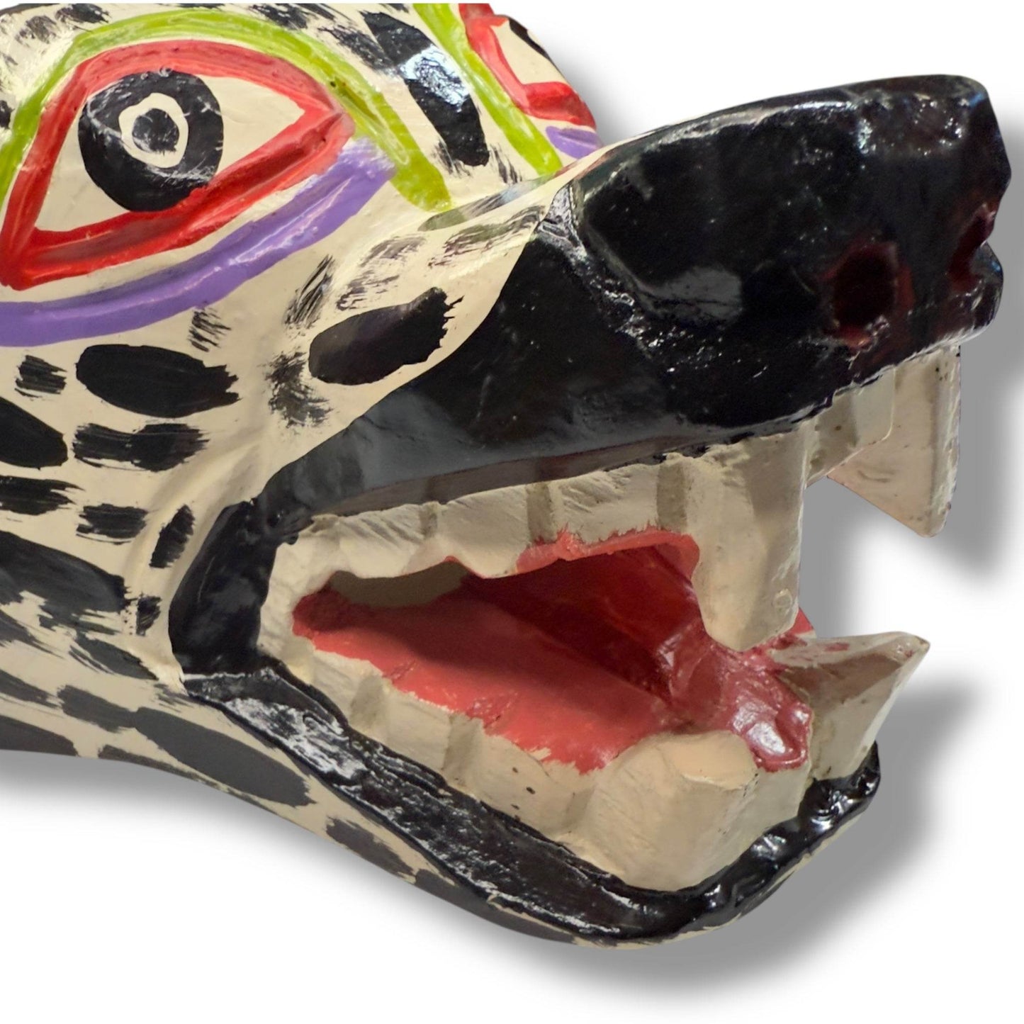 Vintage Guatemalan Wild Dog Mask - From The Andes