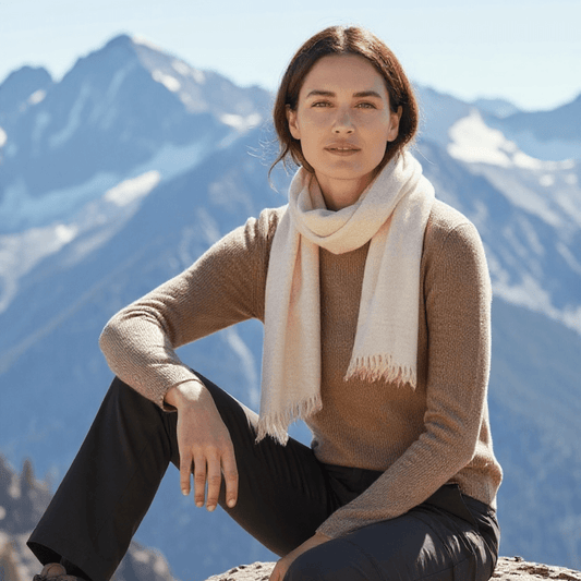 100% Alpaca Scarf — Hand - loomed in Bolivia - From The Andes