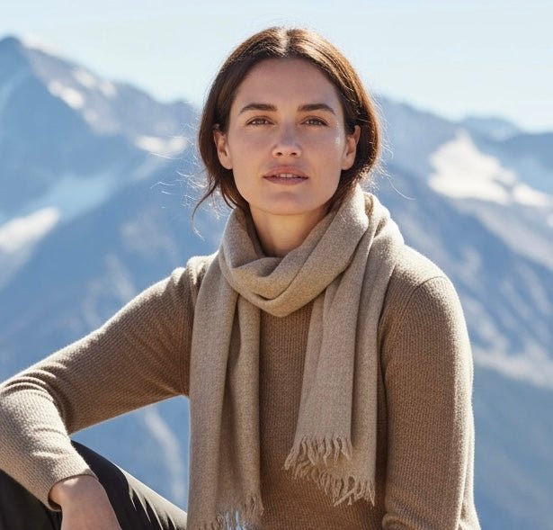 100% Alpaca Scarf — Hand - loomed in Bolivia - From The Andes
