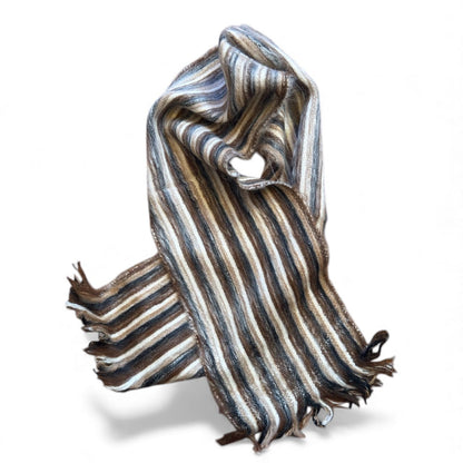 100% Alpaca Scarf — Hand - loomed in Bolivia - From The Andes