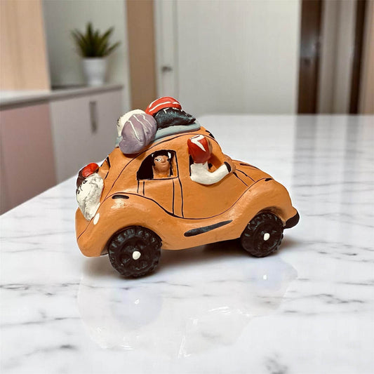Peru Clay Taxi Sculpture – Los Viajero - From The Andes