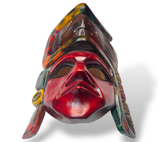 Guatemala Maya Dual-Spirit Mask – Serpent Guardian - From The Andes