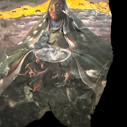 Charles Frizzell Painted Quartz Crystal | One-of-a-Kind Southwestern Art