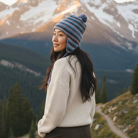 Alpaca Blend Chullo Hat (Adult) - From The Andes