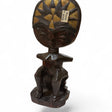 Poupée Ashanti Akuaba (fertilité) - Sculpture en bois du Ghana, sculptée à la main, 25 cm