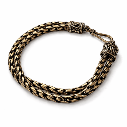 Balinese Sterling Silver Foxtail Bracelet - From The Andes