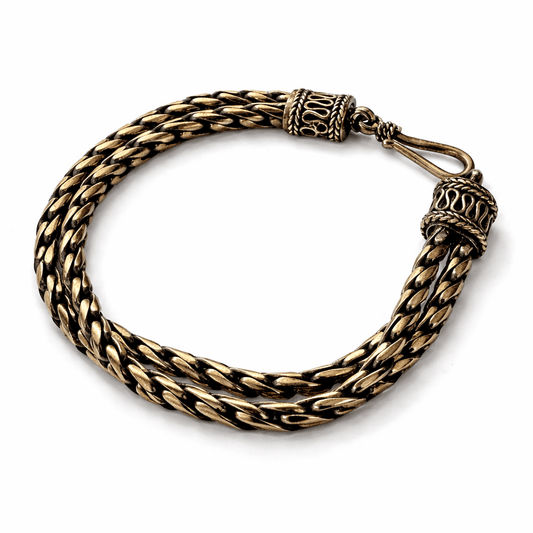 Balinese Sterling Silver Foxtail Bracelet - From The Andes