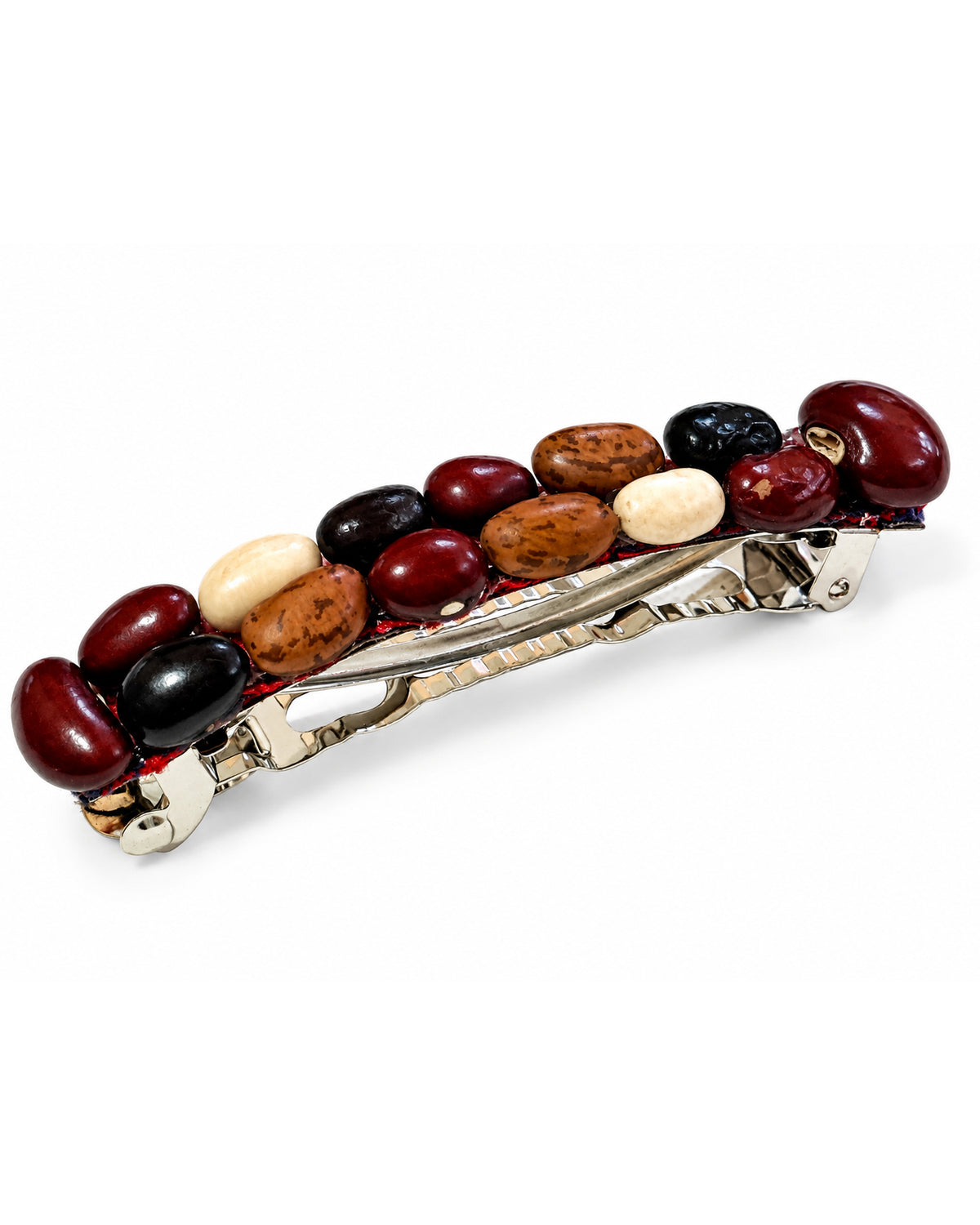 Handmade Guatemalan Natural Bean Hair Barrette