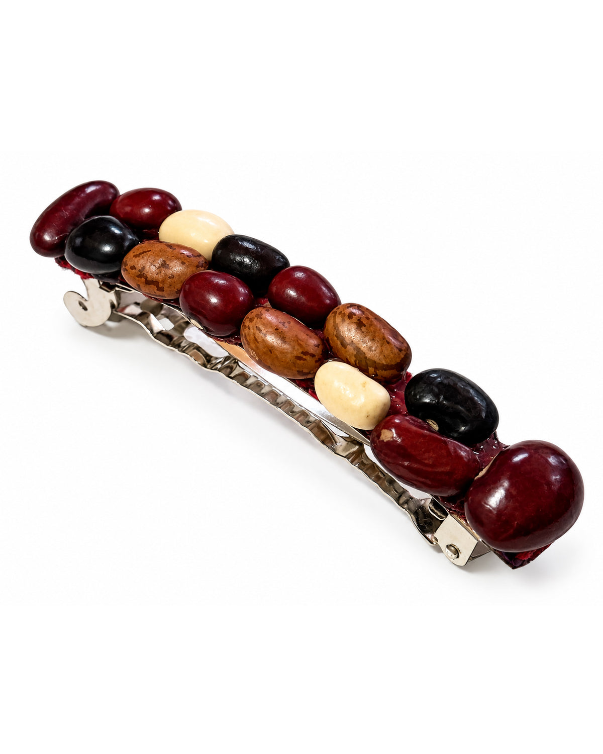 Handmade Guatemalan Natural Bean Hair Barrette