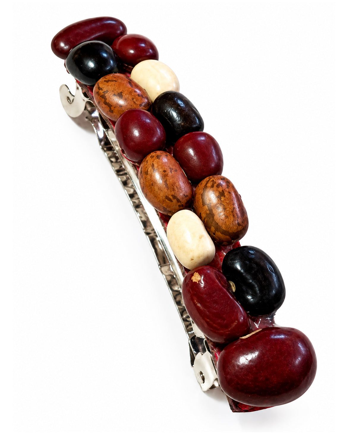 Handmade Guatemalan Natural Bean Hair Barrette