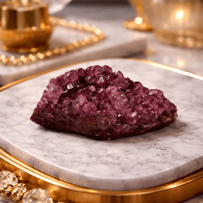 Brazilian Druzy Quartz Geode Crystal | Decorative Mineral Specimen - From The Andes