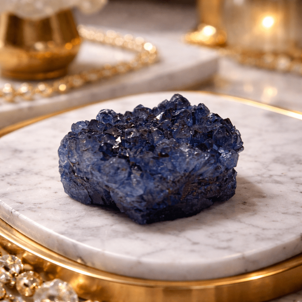 Brazilian Druzy Quartz Geode Crystal | Decorative Mineral Specimen - From The Andes