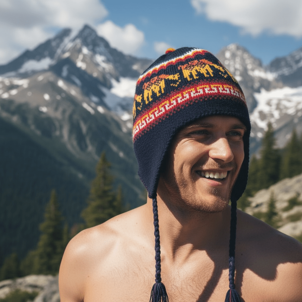 Breckenridge Reversible Alpaca Chullo Beanie - From The Andes