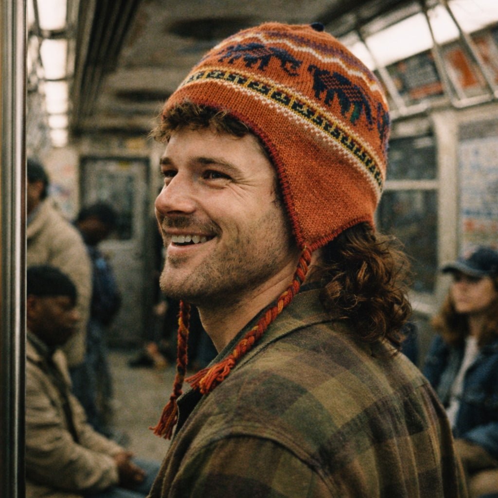 Breckenridge Reversible Alpaca Chullo Beanie - From The Andes