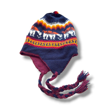 Breckenridge Reversible Alpaca Chullo Beanie - From The Andes