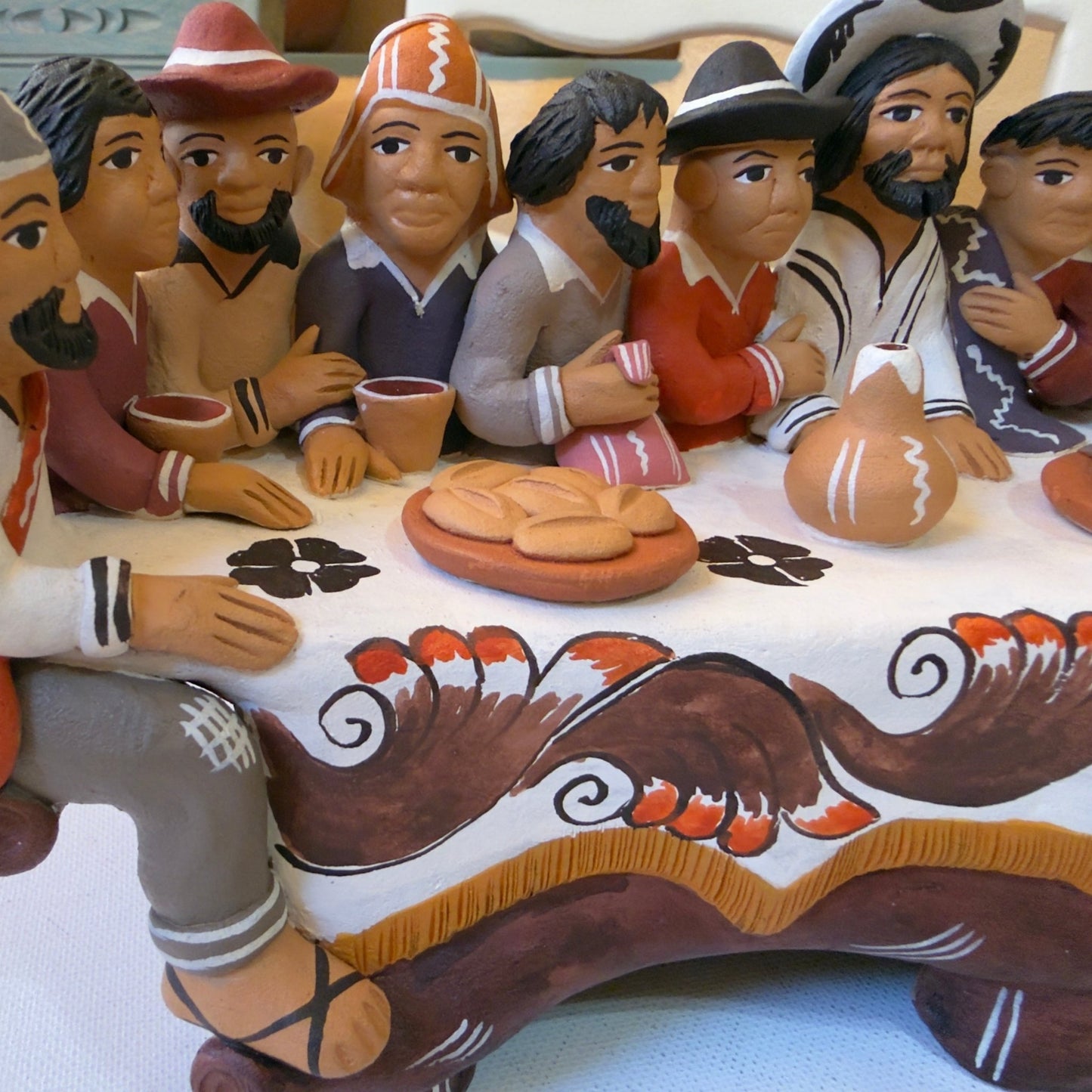 Ceramic Last Supper from Ayacucho - From The Andes