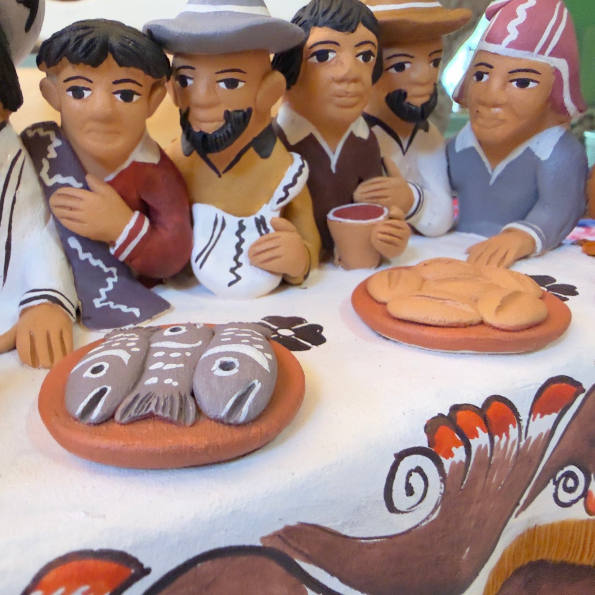 Ceramic Last Supper from Ayacucho - From The Andes