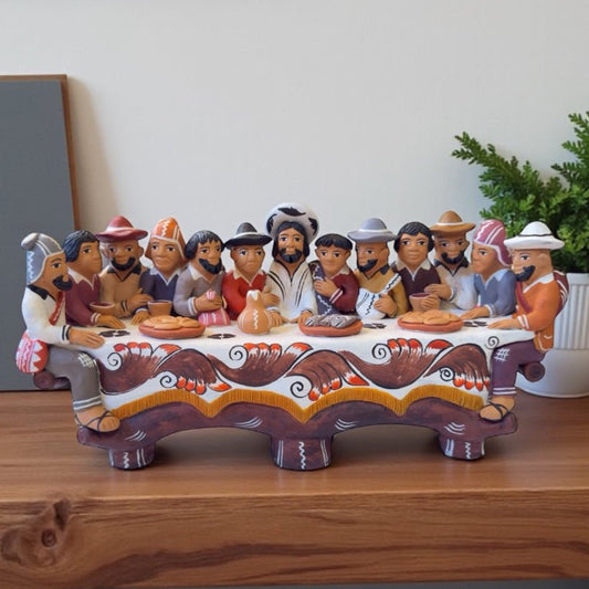 Ceramic Last Supper from Ayacucho - From The Andes