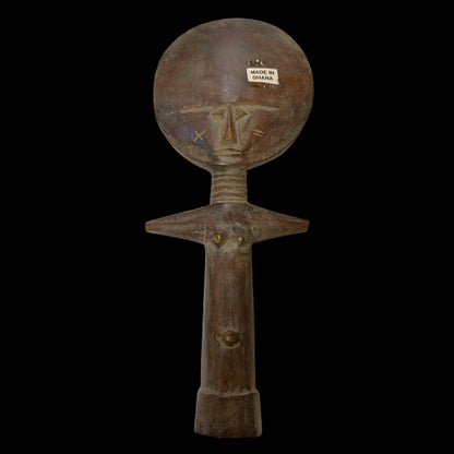 Ghanaian Hand - Carved Akua’ba Style Figure (14") - From The Andes