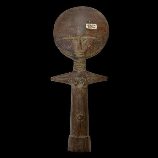 Ghanaian Hand - Carved Akua’ba Style Figure (14") - From The Andes