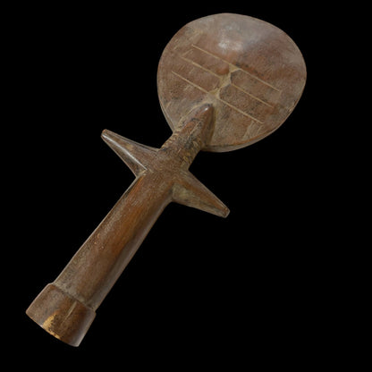 Ghanaian Hand - Carved Akua’ba Style Figure (14") - From The Andes