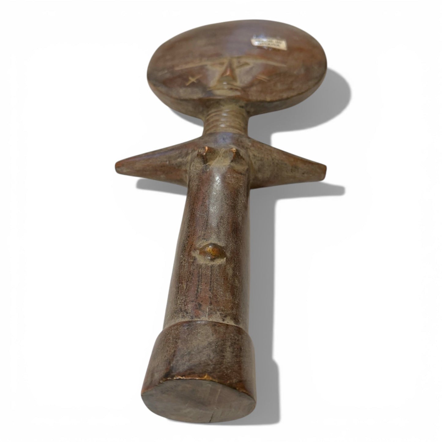 Ghanaian Hand - Carved Akua’ba Style Figure (14") - From The Andes