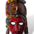 Masque de l'esprit double maya du Guatemala | Gardien Serpent
