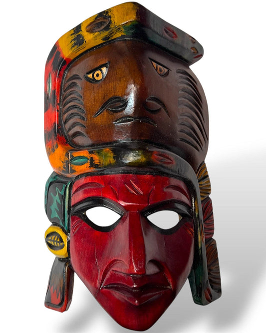 Guatemala Maya Dual - Spirit Mask | Serpent Guardian - From The Andes