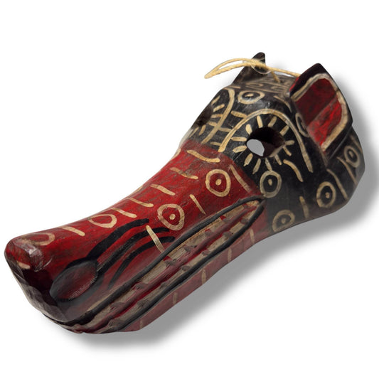 Guatemalan Anteater Mask – Red and Black - From The Andes