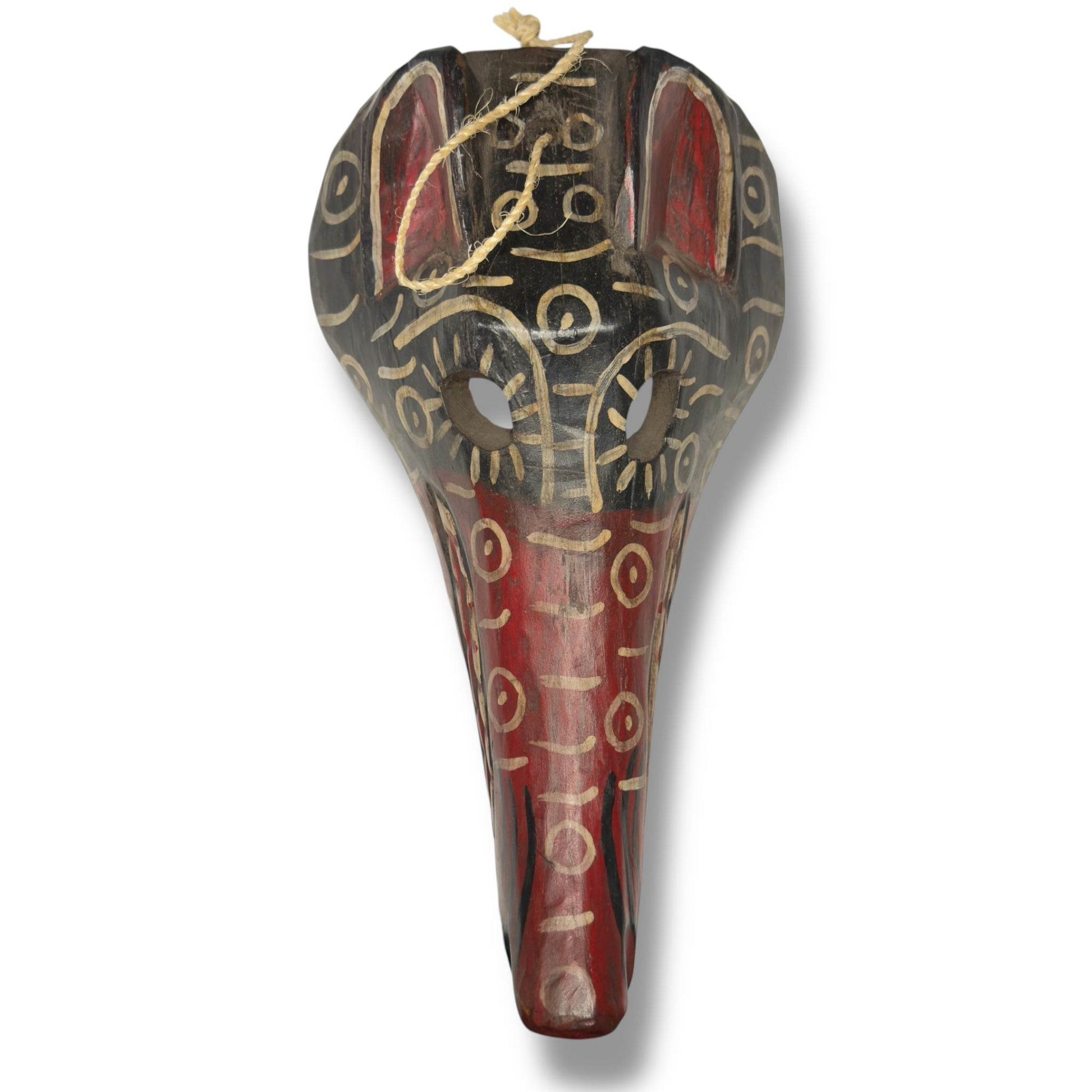 Guatemalan Anteater Mask – Red and Black - From The Andes
