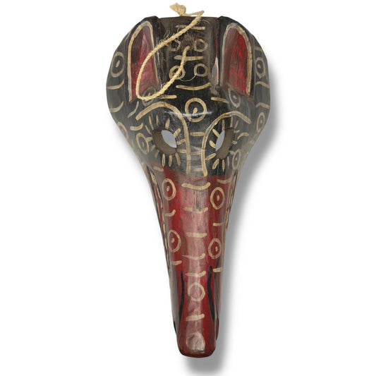 Guatemalan Anteater Mask – Red and Black - From The Andes