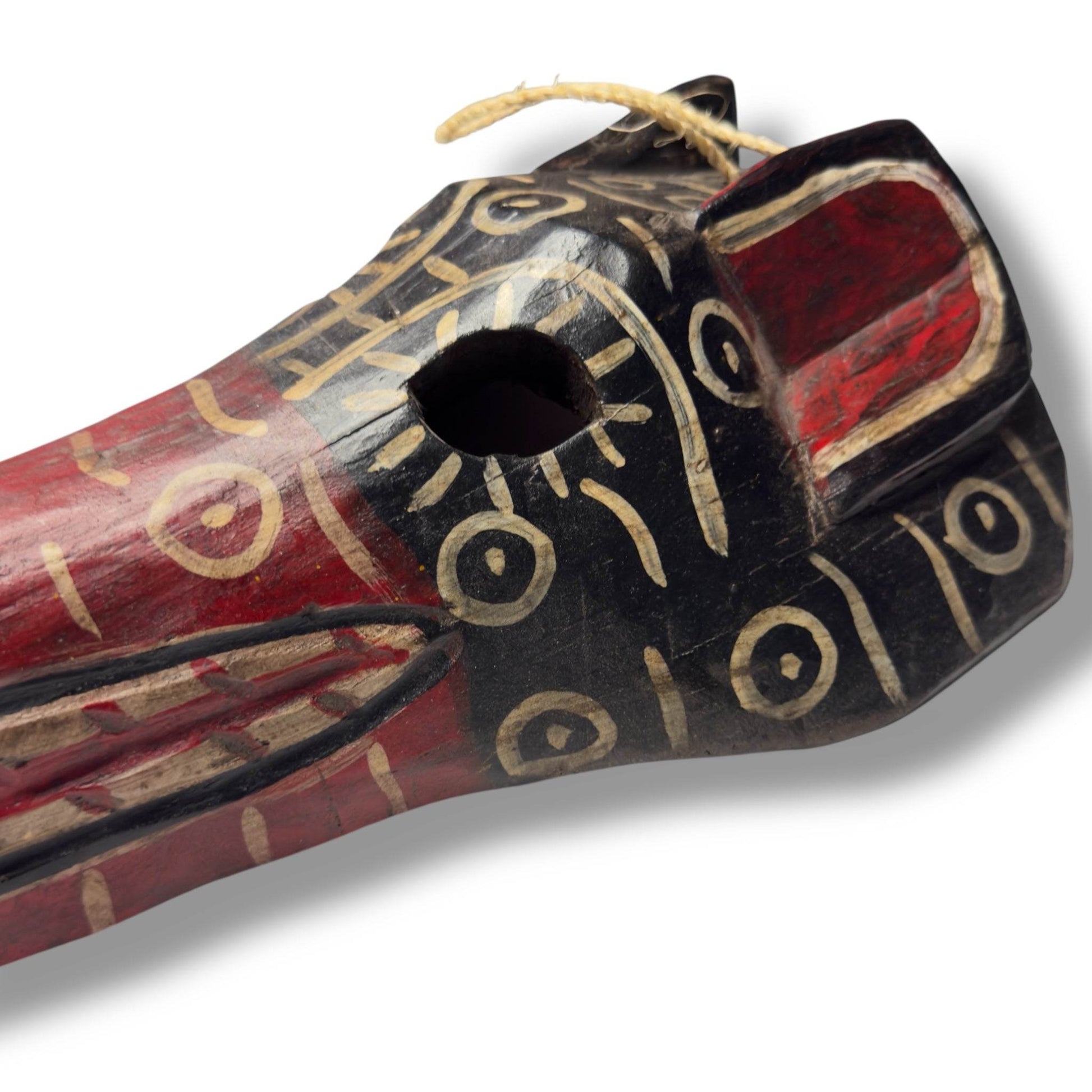 Guatemalan Anteater Mask – Red and Black - From The Andes