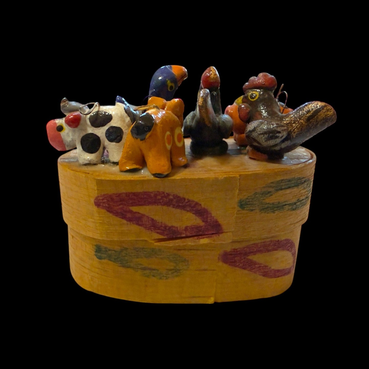 Guatemalan Farm Animal Worry Doll Box - From The Andes
