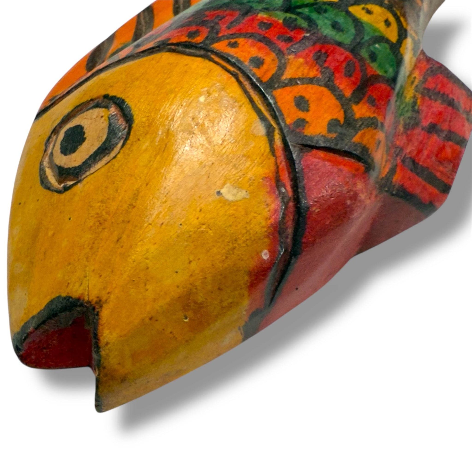 Guatemalan Hand Carved Fish | Painted Folk Art - From The Andes