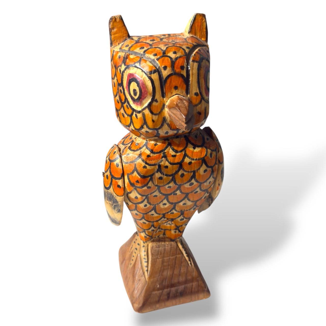 Guatemalan Wooden Owl – Chichicastenango Folk Art - From The Andes