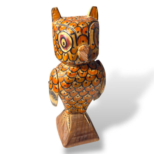 Guatemalan Wooden Owl – Chichicastenango Folk Art - From The Andes