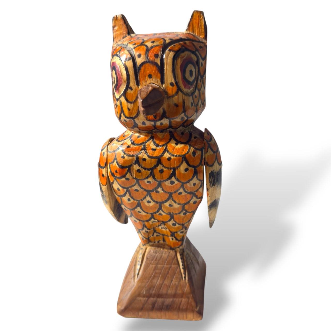 Guatemalan Wooden Owl – Chichicastenango Folk Art - From The Andes