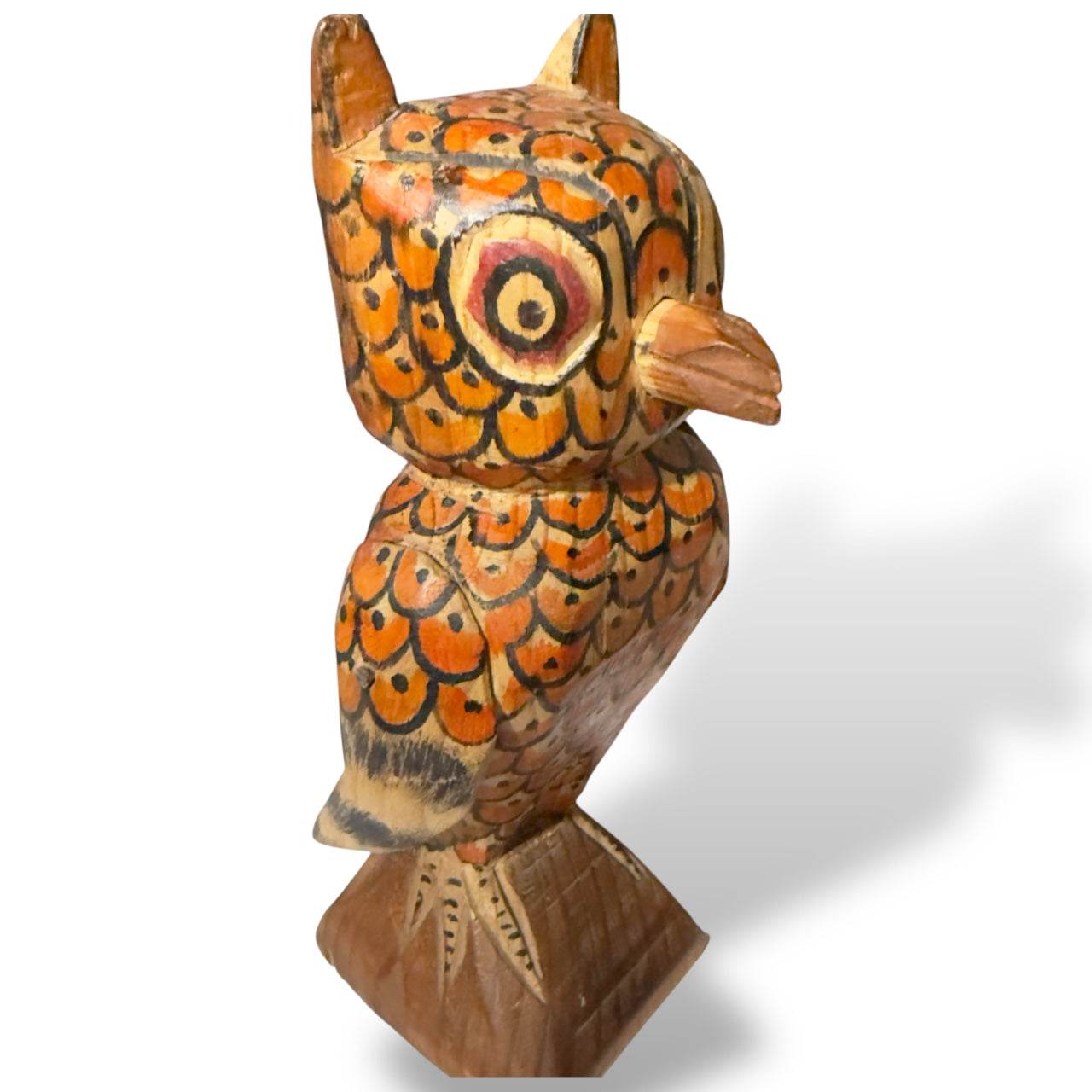 Guatemalan Wooden Owl – Chichicastenango Folk Art - From The Andes