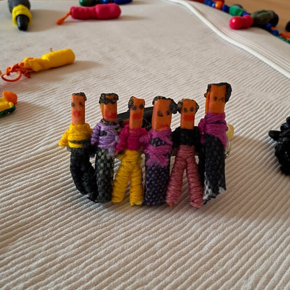 Guatemalan Worry Doll Brooch — Handmade Folk Art Pin - From The Andes
